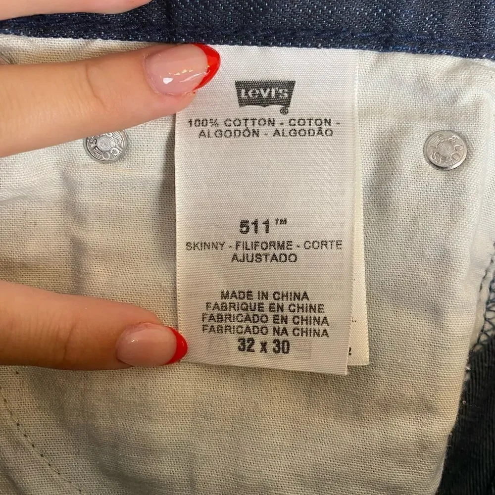 Levi’s Skinny Fit Dark Wash Jeans